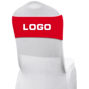 Customization Customized Chair Band Sash with logo the Back of the Chair Hat Chair Slipper Cover