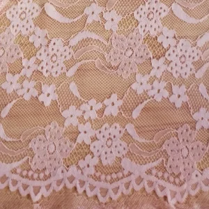 Customization Wedding Mesh Tulle Lace Fabric 100% Polyester Breathable Eco Friendly for Bridal Border Embroidered Lace
