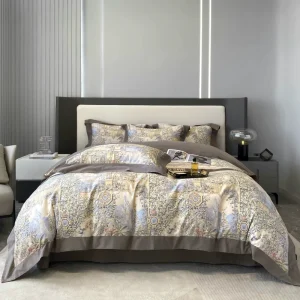 Customize 100% Cotton Bedding Set Digital Printing Comforter Sets Light Luxury Designer Bedding Set