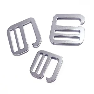 Customize Classic Stainless Steel Adjustable G Hooks Webbing Buckles Steel Color
