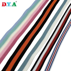 Customize Colorful Strap Knitted Webbing for Clothing Garment Shirt Pants Accessories
