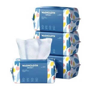 Customize Eco Friendly Disposable Clean Face Towel Nonwoven Soft Cleansing Facial Cotton Tissue for Beauty Spa