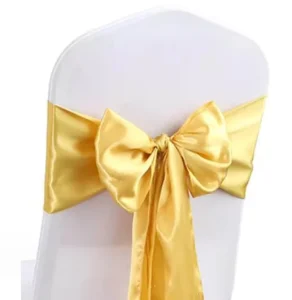 Customize Factory Chair Covers Sashes and Bows Sash Ties Bow with Buckle Slider for Wedding Reception Hotel Event Banquet