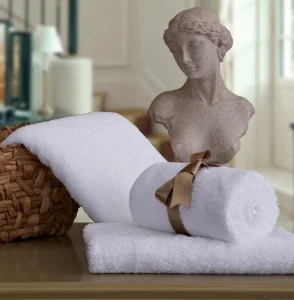Customize Logo White Color Hotel Towel 100% Cotton Woven Technique 5 Star Luxury Hotel Bath Towel Sets