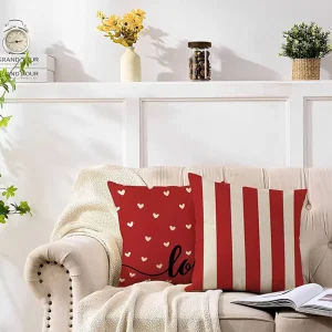 Customize Mother’s Day Letter Gift Throw Pillows with Floral & Striped Patterns Eco-Friendly Anti-Bacteria Decor