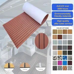 Customize Spa Bathtub Mat Eva Marine Deck Faux Teak Yacht Anti Slip Carpet Anti Uv Mats Surfboard Garden Motorboat Boat Floor