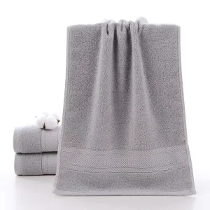Customized 100% Cotton Bath Towel Set Soft Absorbent Skin friendly Solid Color Customized Thickened Bath Towel Hair