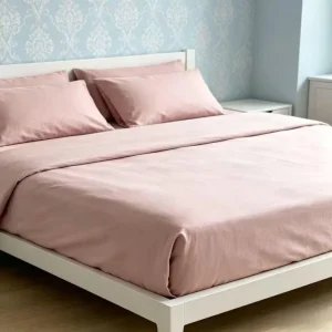 Customized 100% Polyester Queen Size Bedding Set Plant Pattern Pigment Printed 500TC Thread Count American Style for Hotel Use