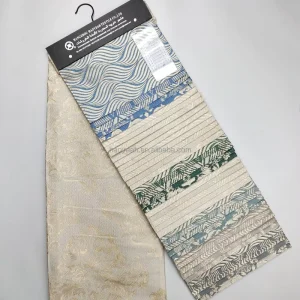 Customized 100% Polyester Waterproof Breathable Heavyweight 240GSM Yarn Dyed Woven Jacquard Canvas Fabric Upholstery