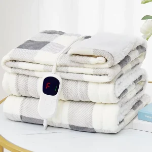 Customized 150 X 80cm 160 X 130cm Truck USB Folded Washable Electric Heating Blanket King Size for Winter