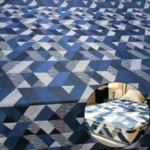 Customized 210 230cm Mattress Jacquard Fabric 500gsm Home Textile Mattress Fabric