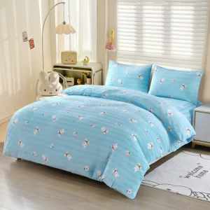 Customized 3 Piece Woven Polyester Bedding Set for Romantic Bedrooms