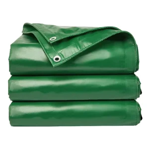 Customized 300 600gsm 4x8m PVC Coated Tarpaulin Rainproof Industrial Fabric Tarps Cover for Construction Sites Warehouse