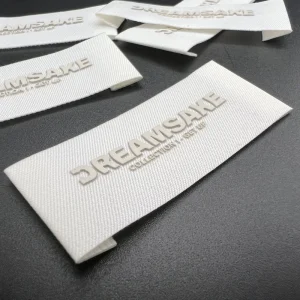 Customized 3D Silicone Tag Woven Neck Labels Washed Label With Brand Logo for Clothing Dress Hat Pants Shoes Socks Bags