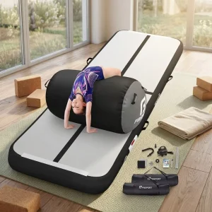 Customized 3M 5M 6M 8M 10M 12M Inflatable PVC Tumbling Mat 10cm Thick Home Airtrack Roller Set for Gymnastics