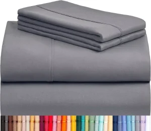 Customized 4 Pieces Soft Microfiber Bed Sheet Set Pillow Case Bedding Set