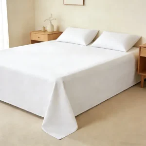 Customized 500TC Bamboo Breathable Eco friendly Sheet Set Extra Soft Wrinkle Free Solid Sheet Set
