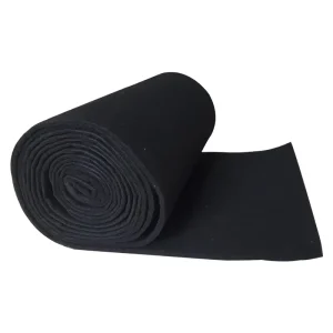 Customized Activated Carbon Fiber Fabric Felt 100% Viscose Activated Carbon Cotton Fabric Felt Roll For Odor