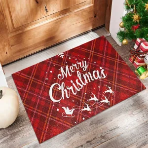 Customized Animal Print Crystal Velvet Holiday Style Door Mats Machine Made Waterproof Anti-Slip Washable PVC Backing for