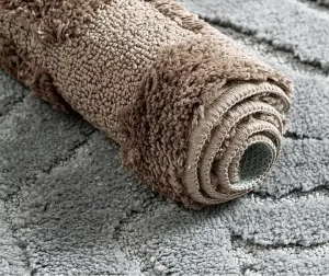 Customized Animal Print Super Soft Cotton Polyester Bathroom Door Mat Tufted Anti Slip Jacquard Technique Absorbent Hotel Grade