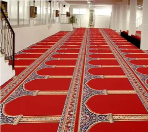Customized Axminster Carpet Church Muslim Wall to Wall Carpet Roll Mosque Prayer Carpet