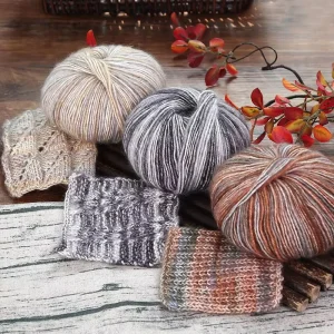 Customized Best Selling Colorful Dyed Cotton Blended Yarn for Hand Weaving Knitting & Sewing