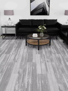 Customized Carpet Wall to Wall Carpet Tile Nylon Flooring 3D Printed Decoration Commercial Grey Carpet Square Office