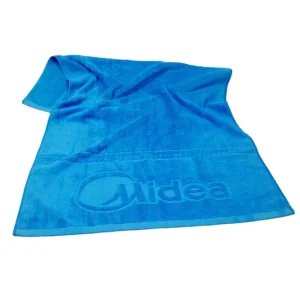 Customized Color 100% Cotton Jacquard Beach Towel Custom Embossed Logo Bath Towels