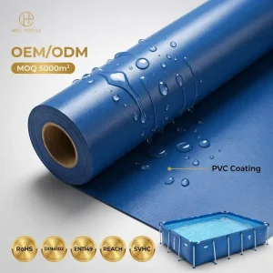 Customized Color Anti-static Oilproof Waterproof Woven Durable PVC Coated Medium Weight Tarpaulin Rolls for Swimming Pool