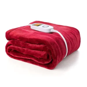 Customized Comfort Electric Blanket Flannel Fabrics Graphene Heating Plush Blanket