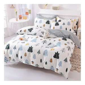 Customized Comforter 4 Pieces Design Set Bedding 100% Cotton Quality Textile Bed Sheet