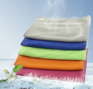 Customized Cool Ice Sports Gym Towel Quick Dry Summer Sweat Absorption Quick Cooling Bath Washcloths