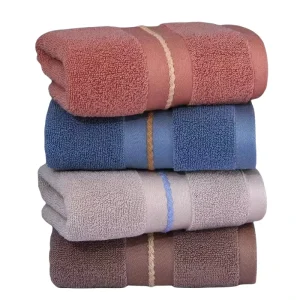 Customized Cotton Towels Premium Face Towel Highly Absorbent and Soft Solid Color Bath Facial Cloths Fast Drying Washcloth