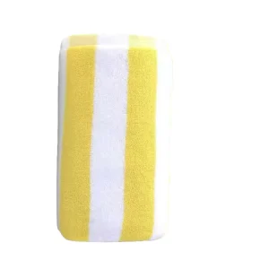 Customized Cotton Yarn-dyed Colorful Striped Beach Bath Towels Absorbent Quick-drying Towels