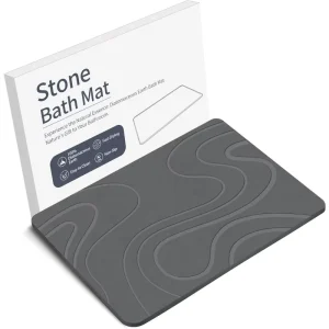 Customized Design Bathroom Quick Drying Diatomaceous Earth Diatom Bath Mat Diatomite Bath Mat Stone Bath Mat