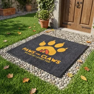 Customized Design for High Traffic Area Heavy Duty Nylon Logo Doormat Slip Resistant Rubber Base Floor Mat