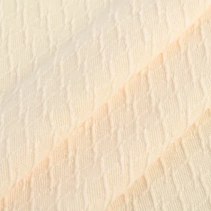 Customized Designs Colors Polyester and Spandex Jacquard Solid Fabric for Garments