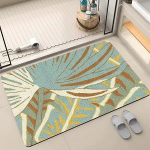 Customized Diatomaceous Super Absorbent Diatomite Floor Foot Diatom Bathroom Rugs Home Area Diatomite Bath Mat Carpet
