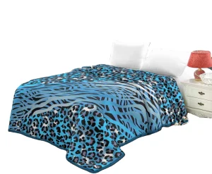 Customized Dimensions Queen Lightweight Winter Raschel Blanket Throw Soft Warm Floral Printed 100% Polyester Knitted