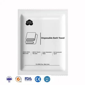 Customized Disposable Portable Bath Towels Face Towels with Individual Packaging Hotel Bath Sheet Towels for Spa Homestay