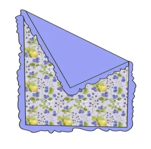 Customized Double Layers Bamboo Blanket Custom Floral Printed Bamboo Blanket With Ruffles