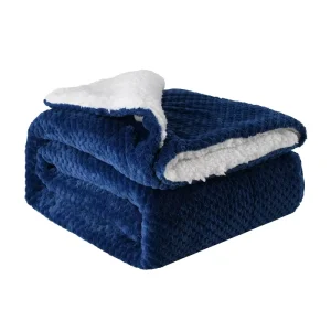 Customized Double Thickened Composite Lamb Wool Flannel Pineapple Plaid Soft Blanket