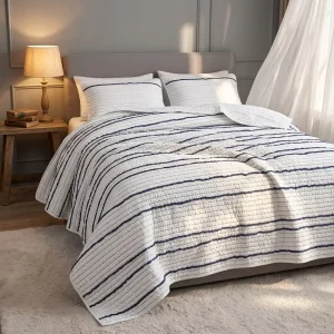 Customized Eco Friendly Modern Quilted Design Premium Soft Lightweight Luxury Bedspread Set with Polyester Filling