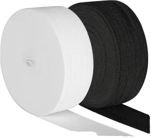 Customized Elastic Webbing High Knitted Woven Garment Accessories for Bags Shoes Home Textiles with Custom Logo