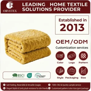 Customized Factory Washable Manufacturer in China Flannel Blanket for Bed and Sofa
