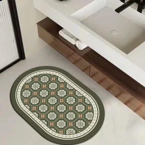 Customized Fast drying Bath Mat with Super Absorption Anti slip Technology Cloth Rubber Bathrooms Mat