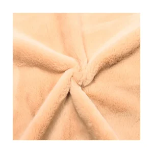 Customized Faux Rabbit Fur Toy Soft Plain Knitted Heavyweight Flame Retardant Plush Fabric
