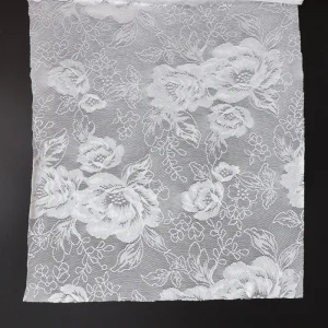 Customized Floral Lace Fabric Nylon Spandex Tricot Knitted Lightweight Abrasion-Resistant Girls Sportswear Boys