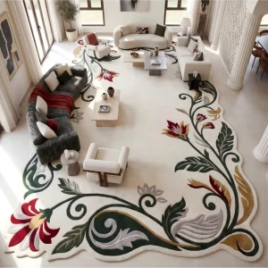 Customized Hand Tufted Wool High Pile Acoustic Commercial Rug Carpet for Luxury Hotel Corridor Ballroom