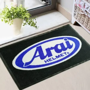 Customized Heavy Duty Commercial Nylon Printed Logo Carpet Door Mat Rubber Washable Cut Pile Machine Made Car Office Hallway
